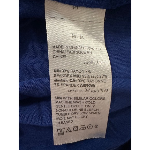 Soma Intimates Long Sleeve Top Medium Blue Scoop Neck Soft Everyday Layering - Picture 4 of 4